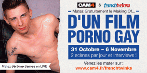 French Twinks & Cam4 de retour pour le tournage d’un film Porno Gay