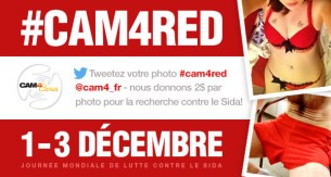 Cam4 soutient la lutte contre le sida avec #cam4red