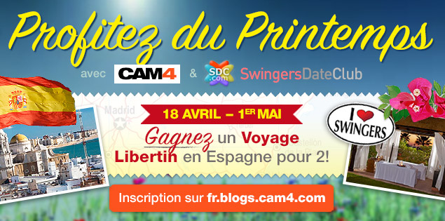 Profitez du Printemps avec CAM4 & Swingers Date Club