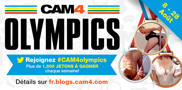 les 3 gagnants du concours ” CUM SHOT “! #CAM4Olympics