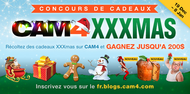 CAM4 XMAS: Concours de cadeaux de Noel 2016! Classement Provisoire