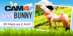 Passez un long week-end de Pâques sur CAM4! en compagnie de lapins sexy en webcam hot!