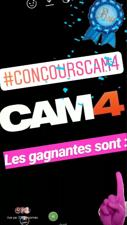 Les gagnantes du concours selfie instagram #cam4france d’avril 2019 sont…!!