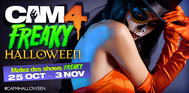 CAM4Halloween : Une orgie de porn horror Show jusqu’au 3 novembre!