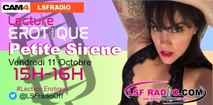 Lecture érotique Lolly Glam’s: Vendredi 11 Octobre de 15h à 16h avec CAM4 et LSF RADIO en webcam sexe