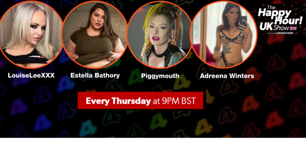 CAM4 Happy Hour UK Pornstar Edition Jeudi 27 Août à 22h