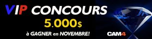 Concours VIP de novembre : 5000$ de prix à gagner