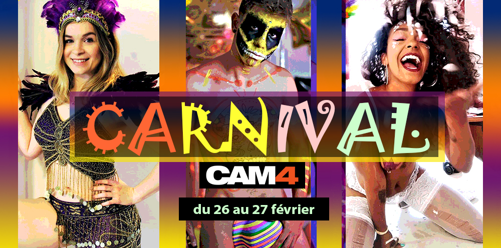 Un Week-end de Sexe très costumé sur le thème du ♠ CARNAVAL CAM4