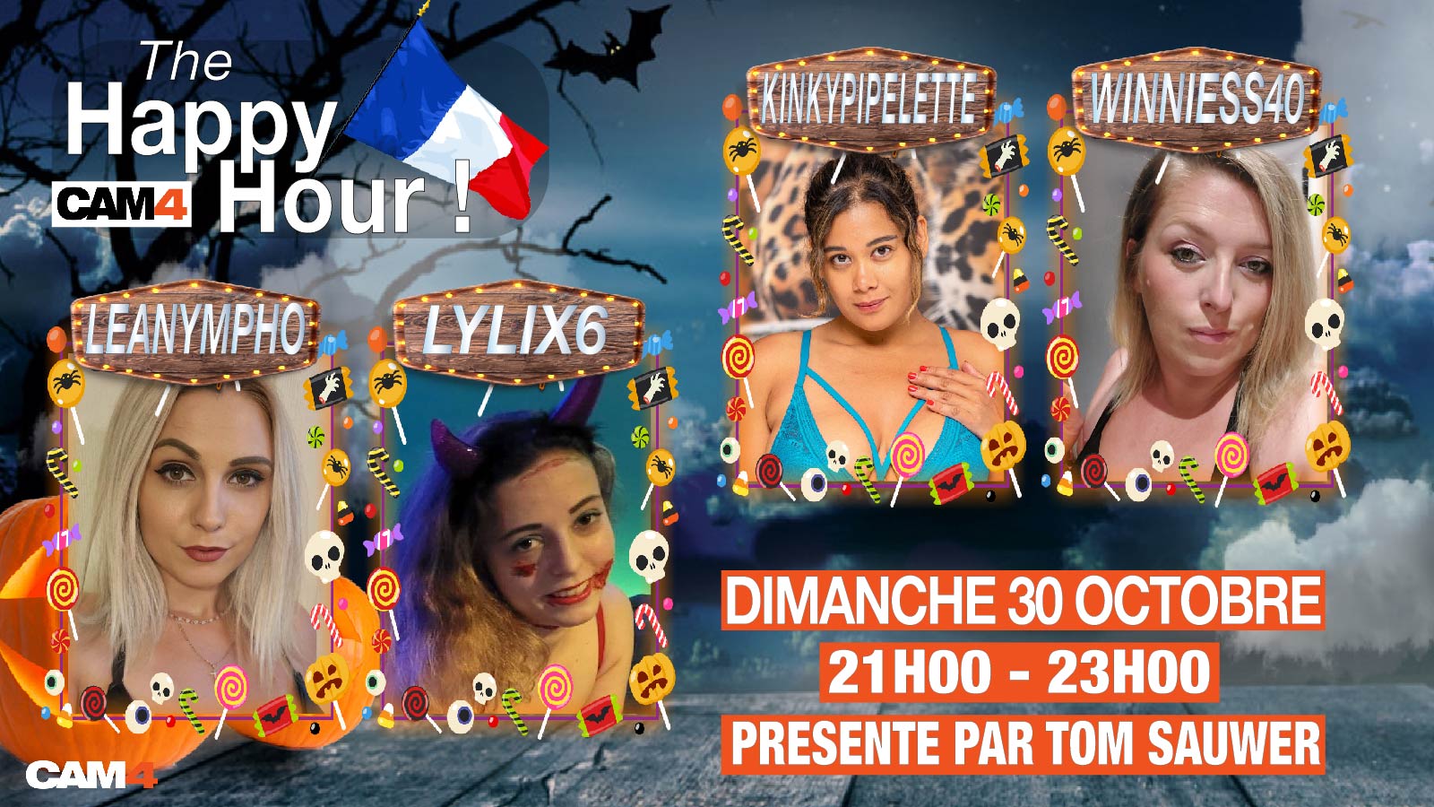 Après Happy Hour Hallowen: “Venez frissonner avec nos webcameuses”