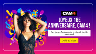 Célébrons avec passion les 16 ans de CAM4, plus d’une décennie de plaisir inoubliable en Webcam Sexy