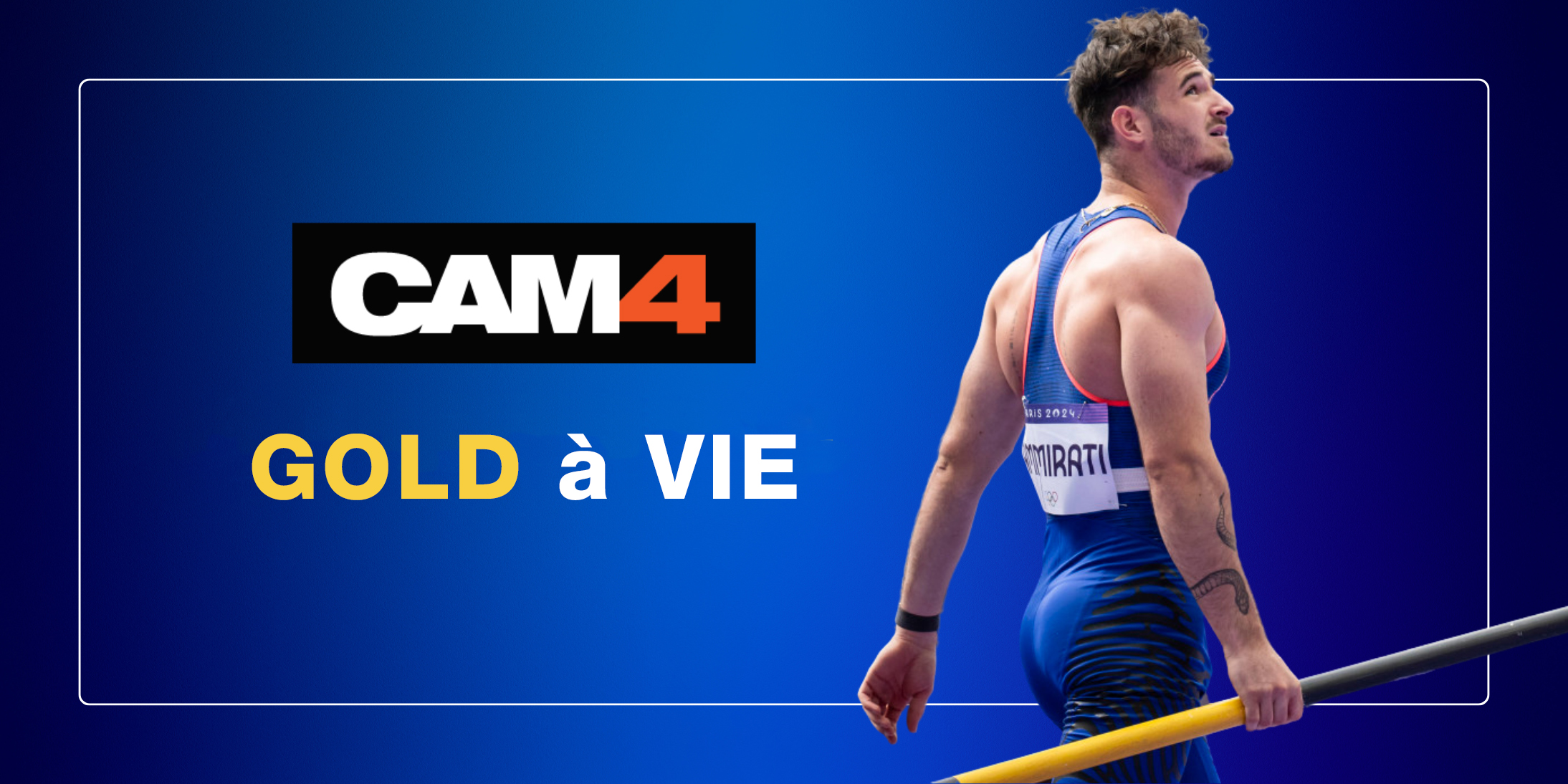 CAM4 offre l’abonnement Gold à vie à la grosse bite d’Anthony Ammirati après avoir raté la médaille d’Or Olympique !