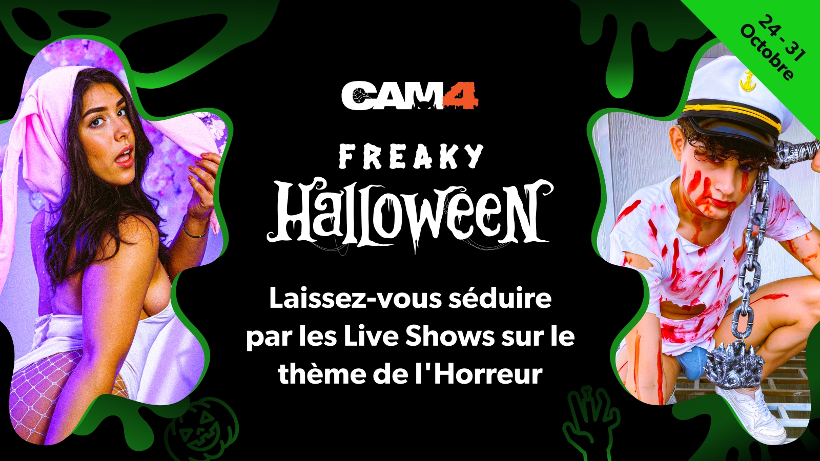 Halloween Porn Week🎃 Une semaine de shows de folie sur CAM4 !😈
