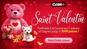 Gagnez jusqu’à 3000 jetons 🪙 Course aux Cadeaux de la Saint-Valentin en sexy live cams💘🎁