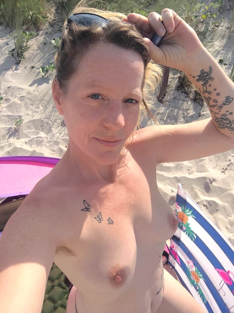 milf à la plage