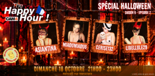 Happy Hour Halloween : 4 Camgirls en Costumes Sexy en Direct sur CAM4 🎃🔥
