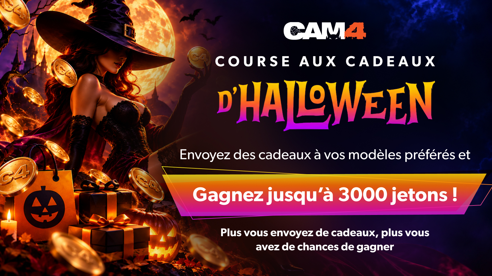 Lotterie Halloween 2026 : Gagnez jusqu’à 3000 Jetons !